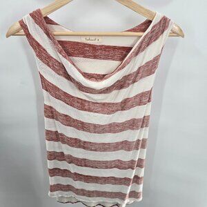 Testament Red White Horizontal Stripes Double Layered Medium